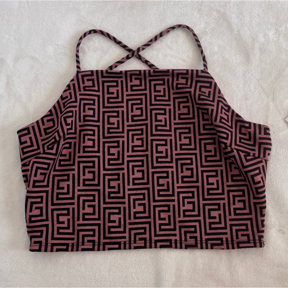 Timing Size Large Spaghetti Strap Crop Top (wears like a medium). NEW with tags.